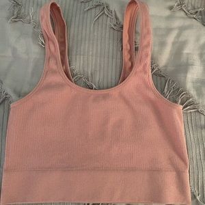 Seamless light pink tank